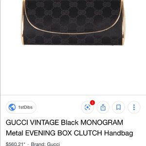 Gucci vintage metal clutch 1960’s
